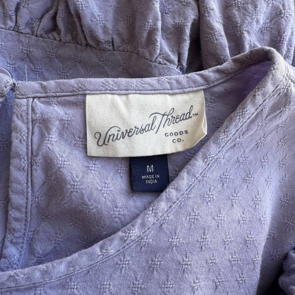 Universal Thread Lilac Cotton Eyelet Dress - M - Picture 5 of 6